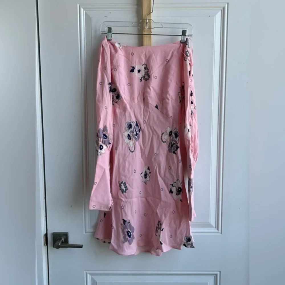 Free People | Pink Floral Skirt | Size 4